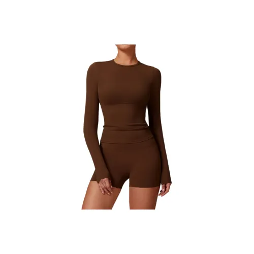 Plain Sporty Nylon Fitness Clothing Women