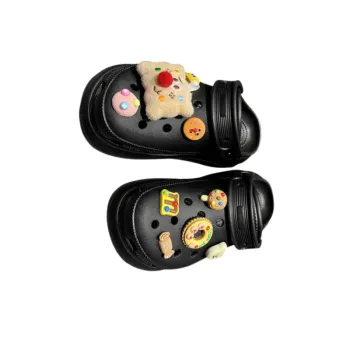 Cartoon Bread Shoes Accessories Set