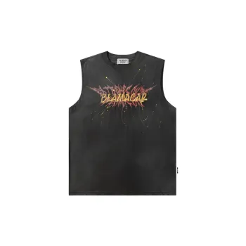 Casual Embroidered Cotton Vest
