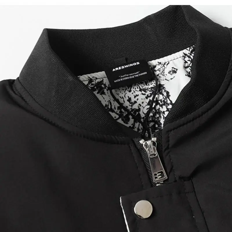 Retro Plain Quilted Jacket-3