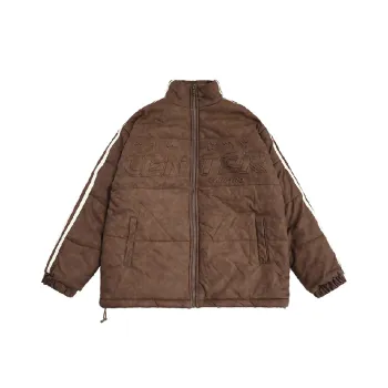 Retro Striped Loose Quilted Jacket
