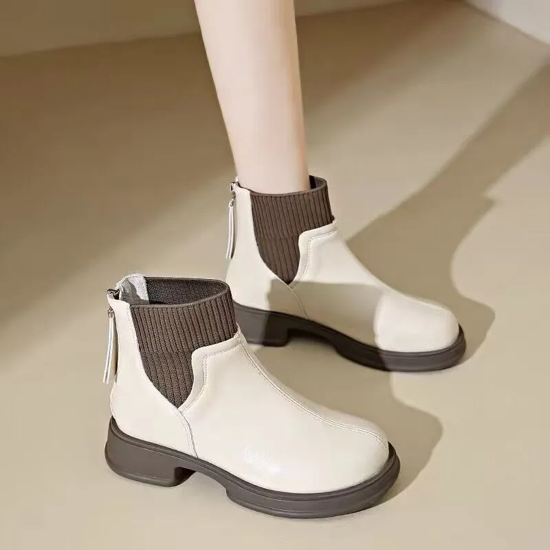 Casual Plain Martin Boot-1