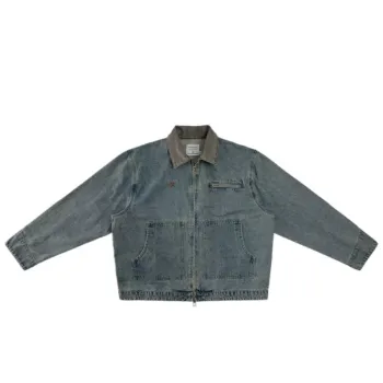 Retro Plain Washed Jacket