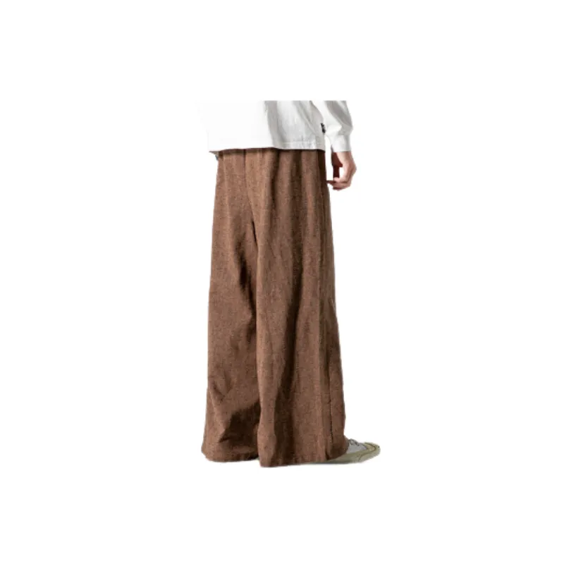 Loose Striped Cotton Casual Pants-7