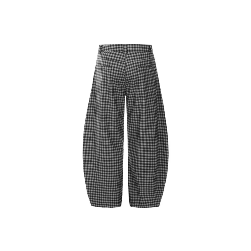 Sporty Loose Blended Synthetic Fabrics Casual Pants-1