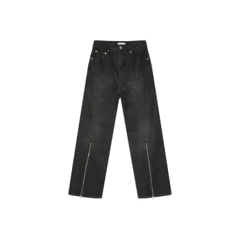 Washed Old Structure Line Flared Jeans