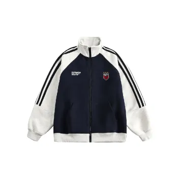 Sports Contrast Color Polyester Jacket