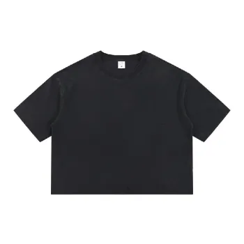 Retro Plain Combed Cotton T Shirt