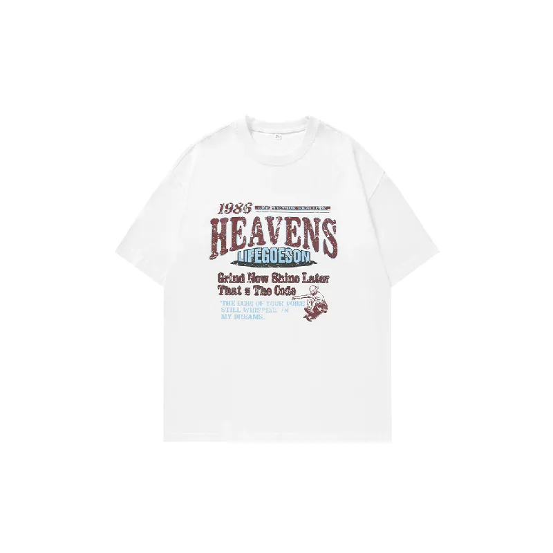 Fashionable Loose 100% Cotton T Shirt-10
