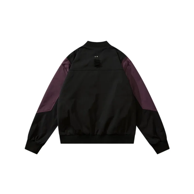Retro High Street Design Sense Functional Bomber Jacket-1