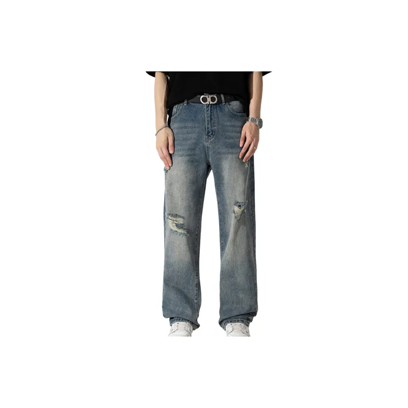 Retro Washed Jeans-0