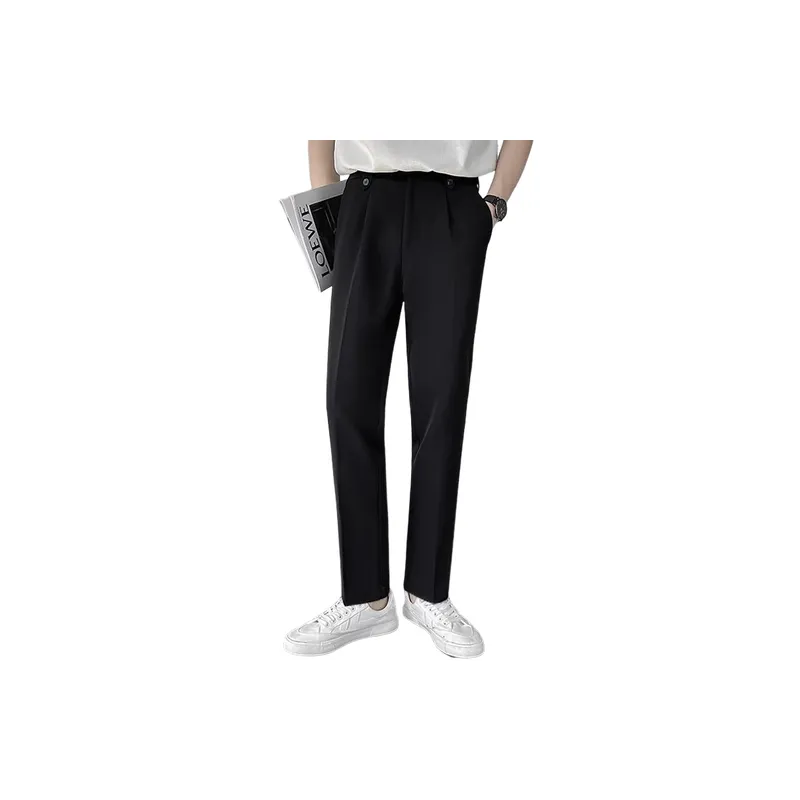 Casual Fashionable Suit Trousers-4