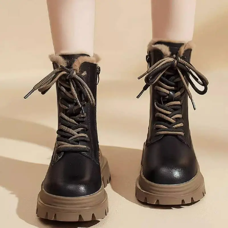 Contrast Color Fashionable Snow Boots-1