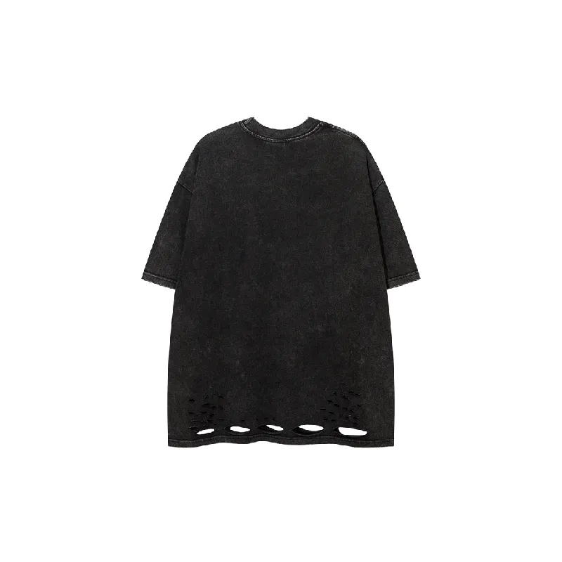 Retro Casual Cotton Blended Fabric T-Shirt Unisex-1