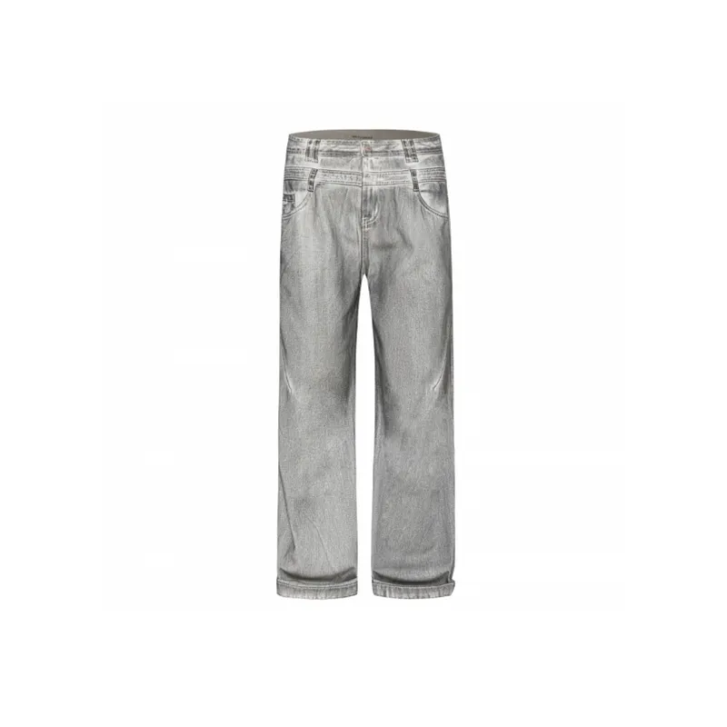 Loose All Match Casual Old Jeans-0