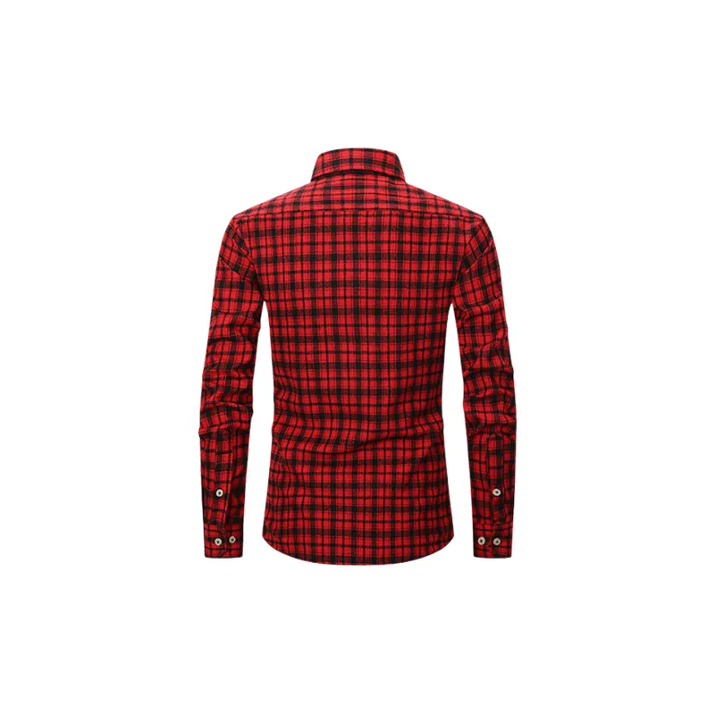Fashionable Simple Cotton Blended Fabric Shirt-3