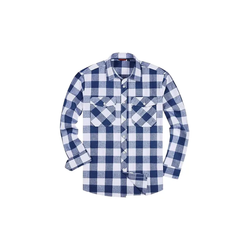 Basics Simple Flannel Shirt-7