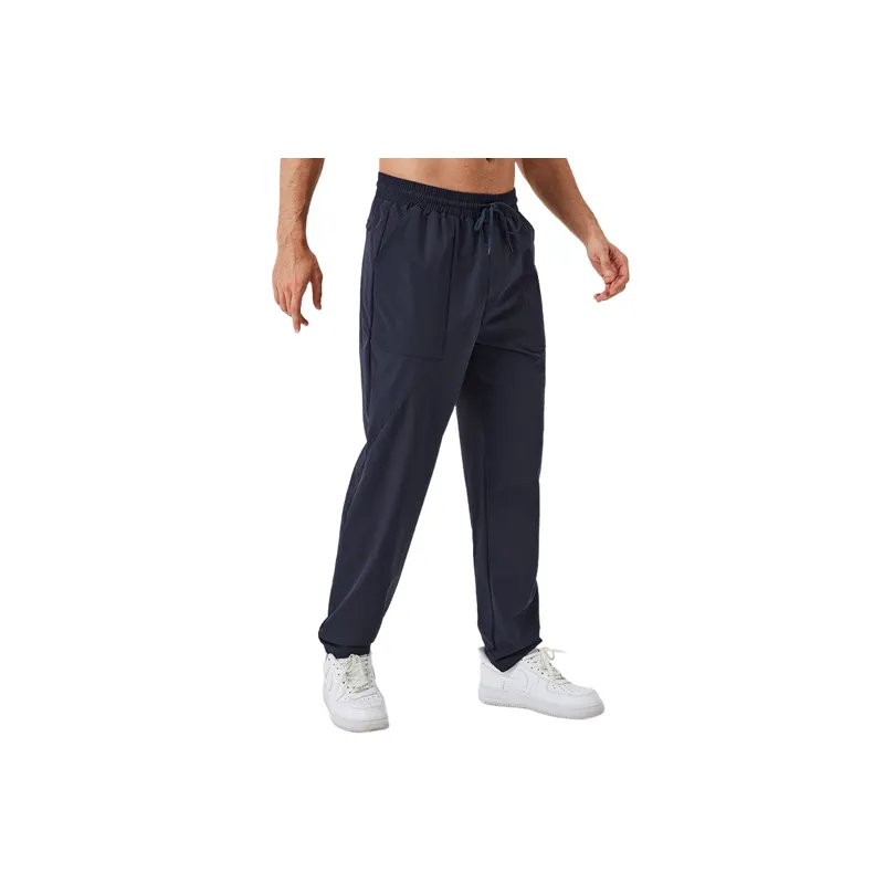 Loose Basics Nylon Sports Pants-0