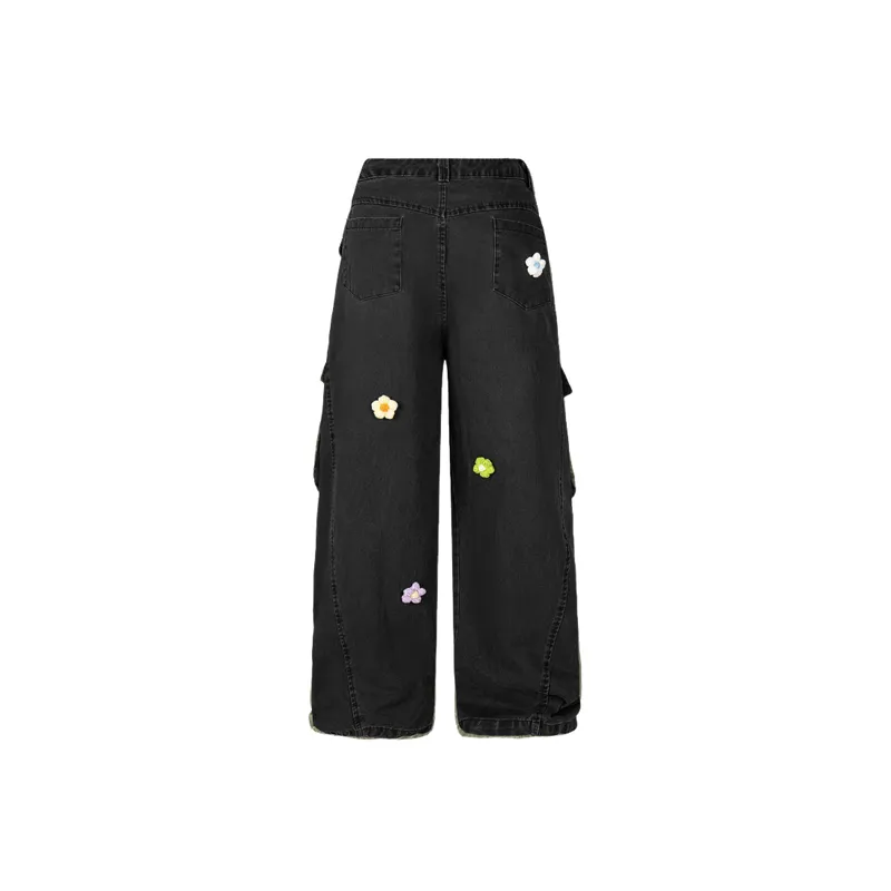 Retro Embroidery Jeans-7