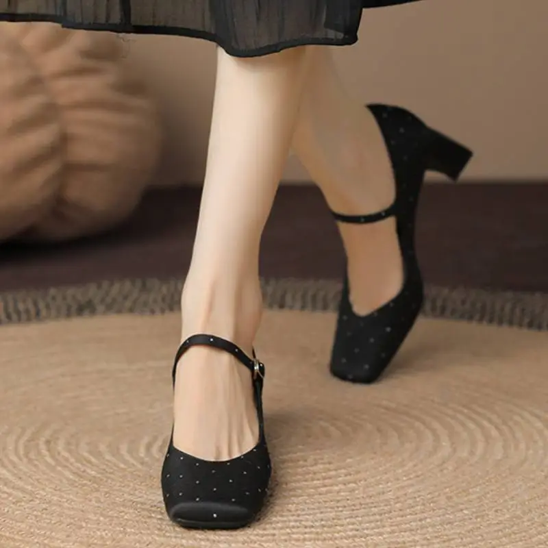 Elegant Rhinestone High Heels-4