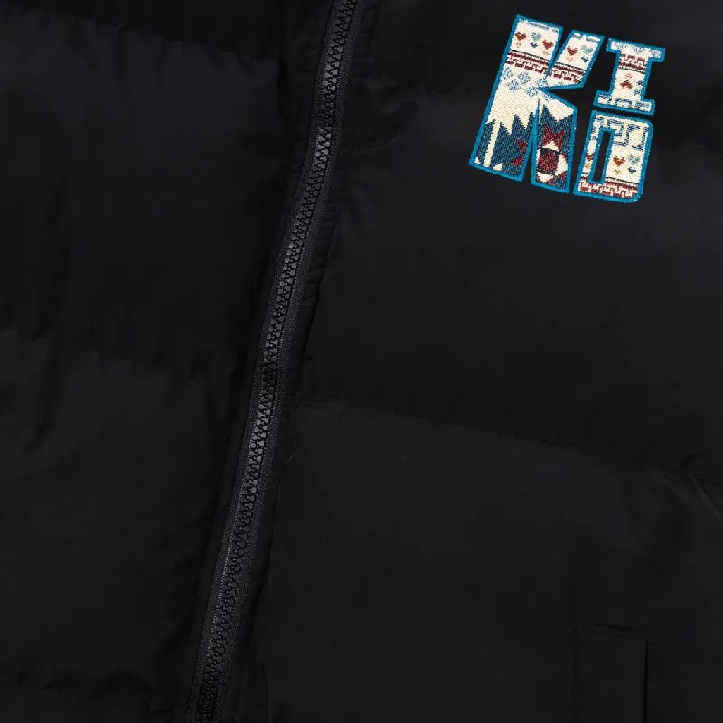 Casual Loose Blended Synthetic Fabrics Quilted Jacket-4