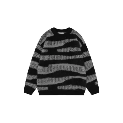 Tide Brand High Street Mohair Contrast Striped Knit Sweater