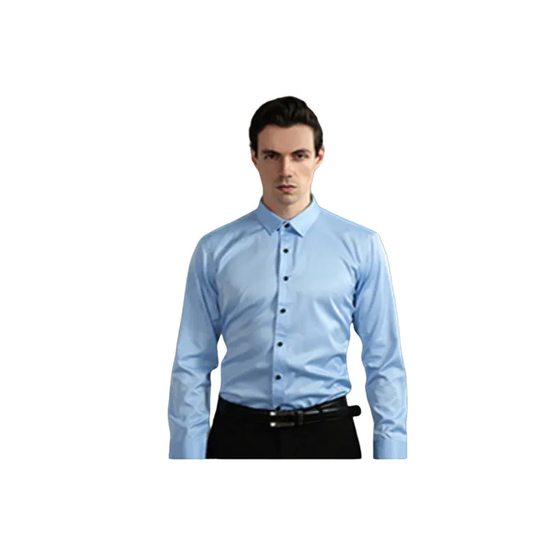 Basics Long Sleeve Polyester Shirt Unisex-1