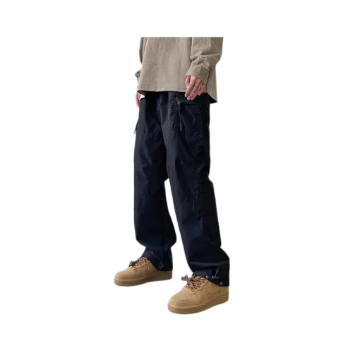 Retro Loose Straight Sports Logging Pants