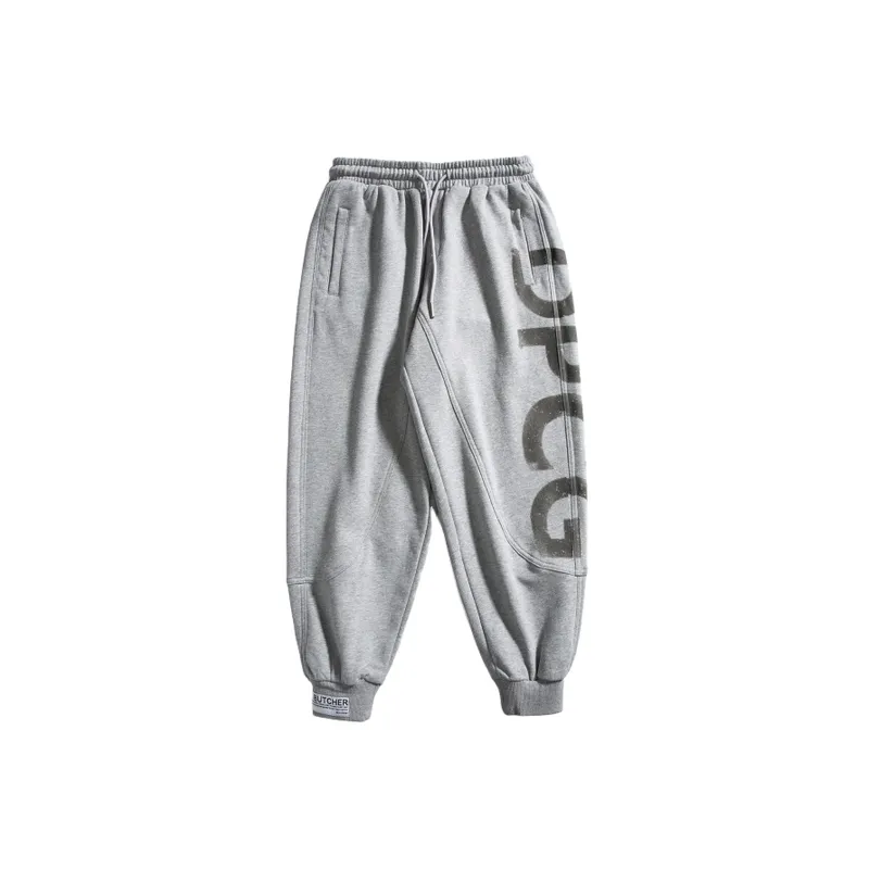 Trendy Printed Loose Knit Sweatpants-0