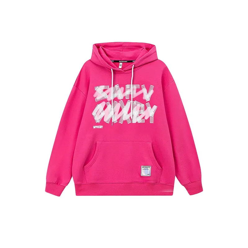 Fashion Brand Design Sense Letter Printing Hooded Sweatshirt-4