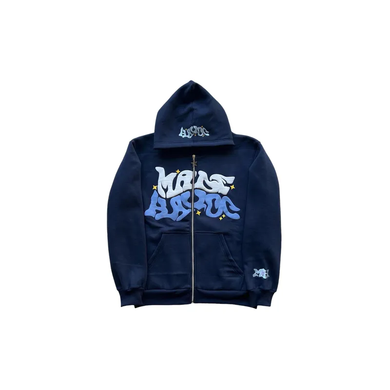 Zipper Casual Sweatshirt-0