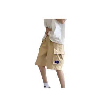 Retro Loose Polyester Cargo Shorts