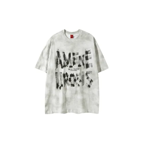 Letter Tie Dye 100% Cotton T-Shirt