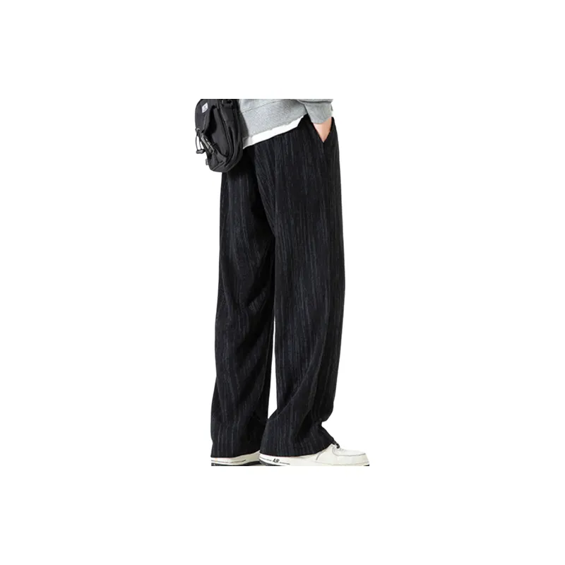Retro Straight Leg Corduroy Casual Pants-13
