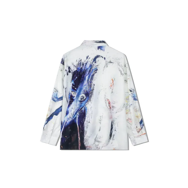 Retro Painting Art Print Long Sleeve Shirt-1