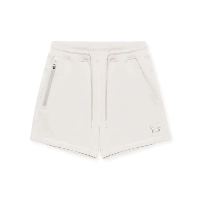 Casual Plain Cotton Blended Fabric Sports Shorts-5