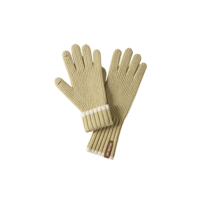 Basics Simple Knit Gloves-9