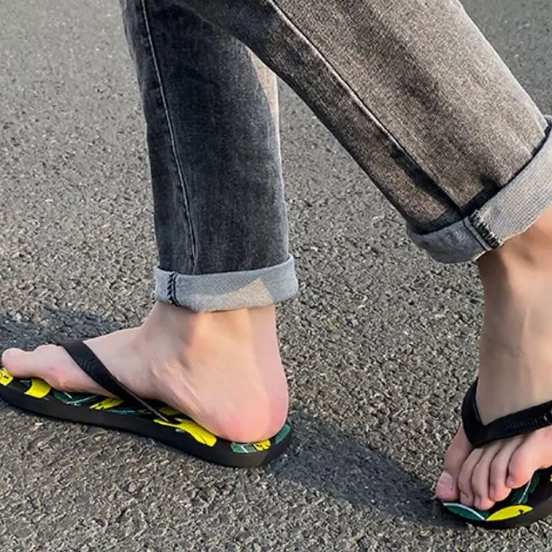 Simple All Over Print Flip Flops-2