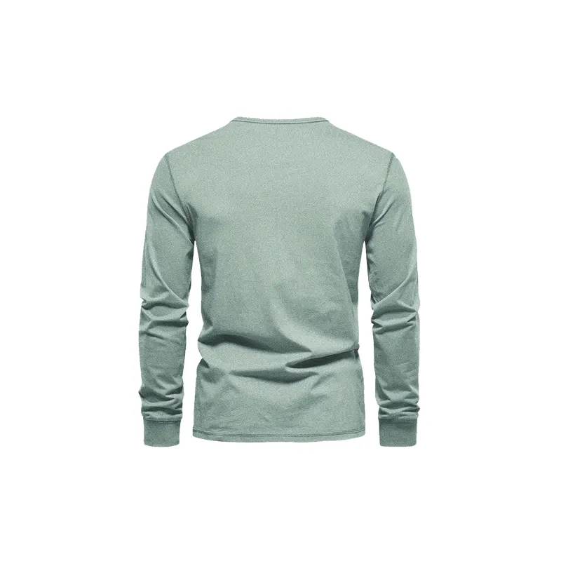 Casual Simple Bird's Eye Fabric T Shirt-1