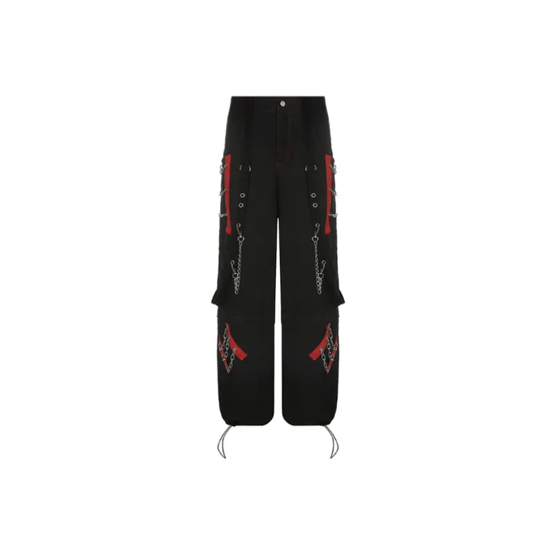 Retro Dark Style Wide Leg Pants