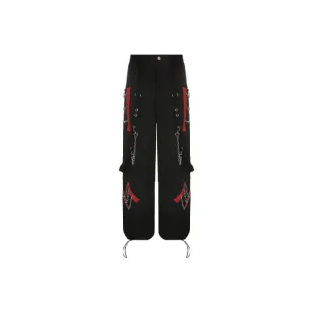 Retro Dark Style Wide Leg Pants