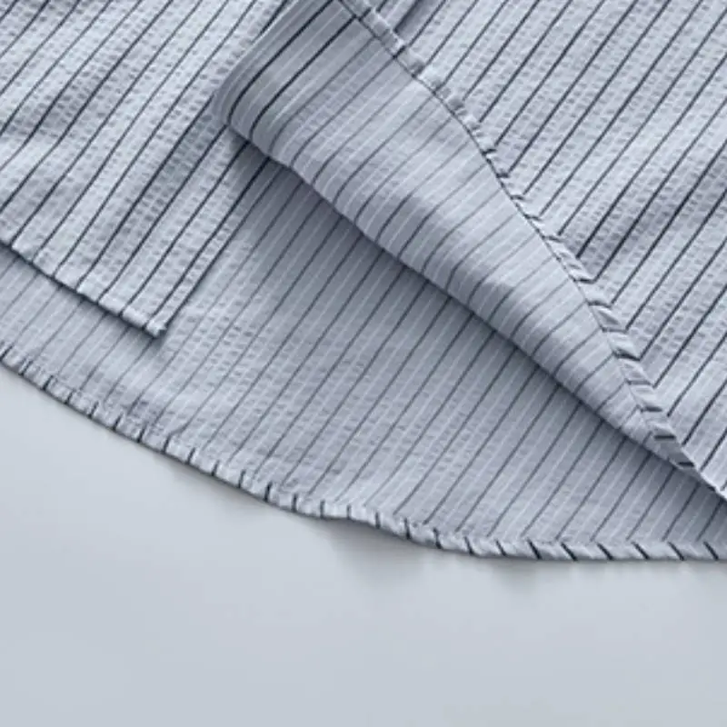 Simple Loose Cotton Blended Fabric Shirt-5