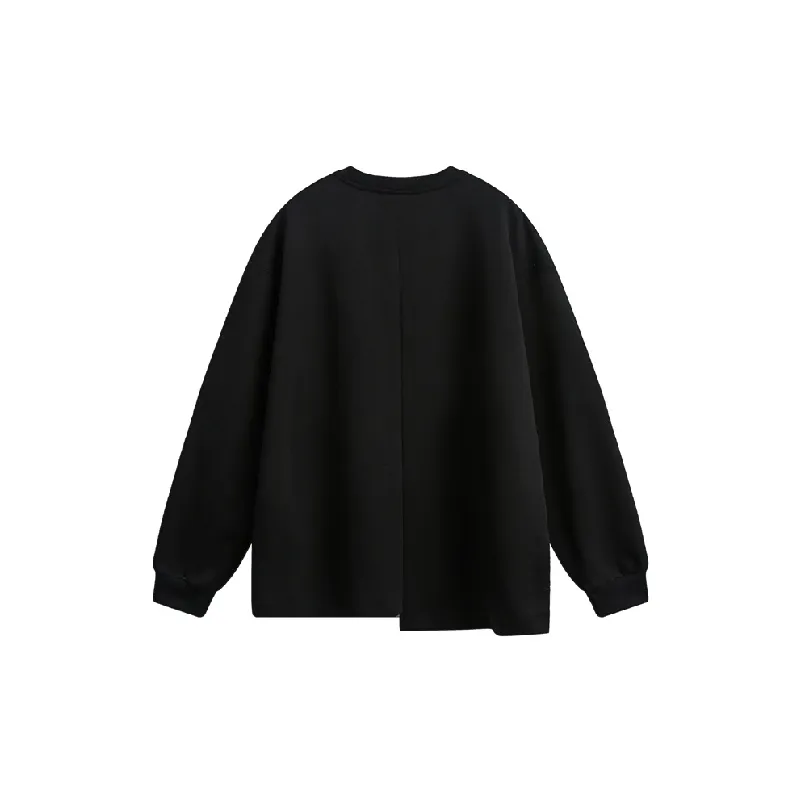 Funky Long Sleeve Cotton Blended Fabric Sweatshirt-1