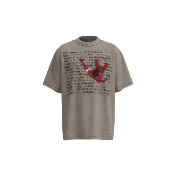 Casual Loose Combed Cotton T Shirt