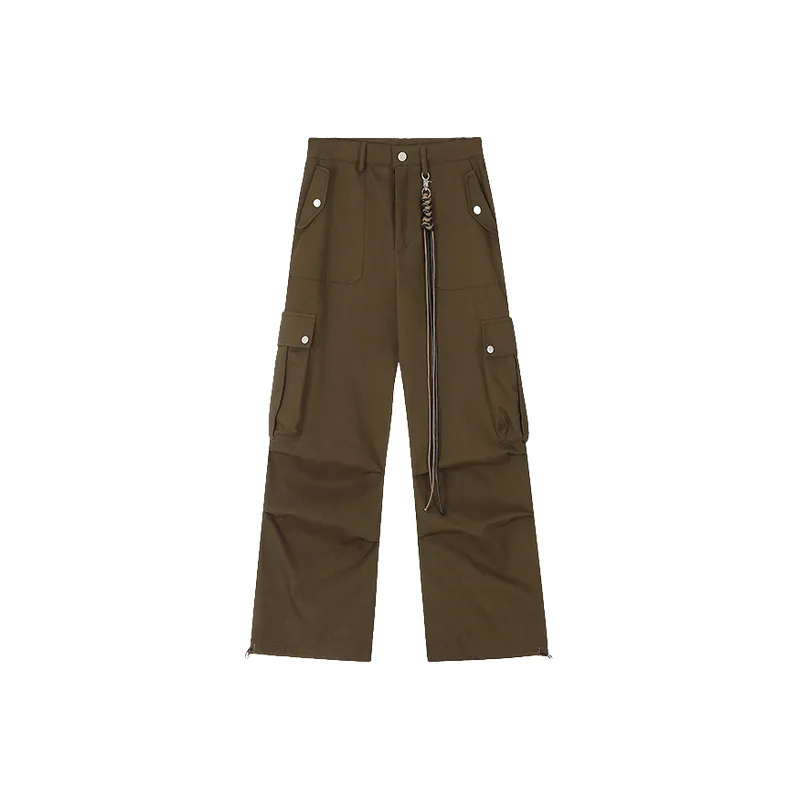 Retro Versatile Workwear Trousers-3