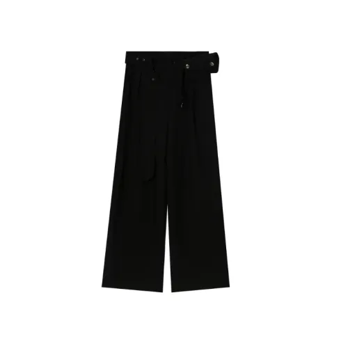 Strap Wide Leg With Card Bag Casual Pants