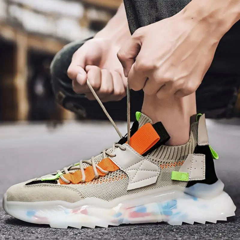Fashionable Breathable Chunky Sneakers-7