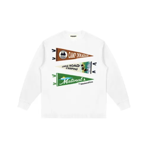 Retro Triangle Printed Long Sleeve T Shirt
