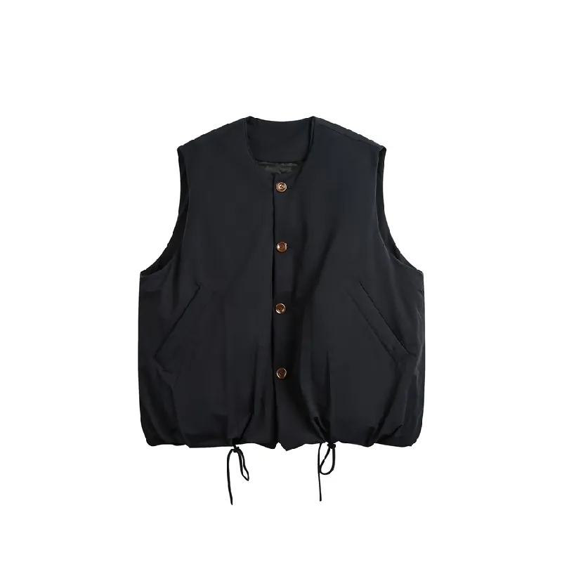 Casual Loose Blended Synthetic Fabrics Vest-8