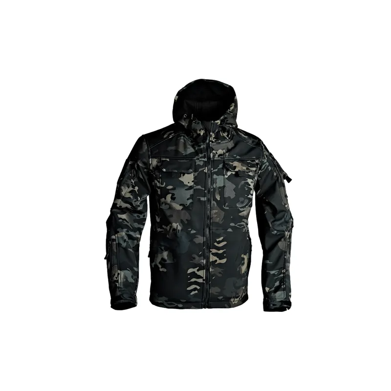 Casual Loose  Laminated Fleece Fabric Jacket-7